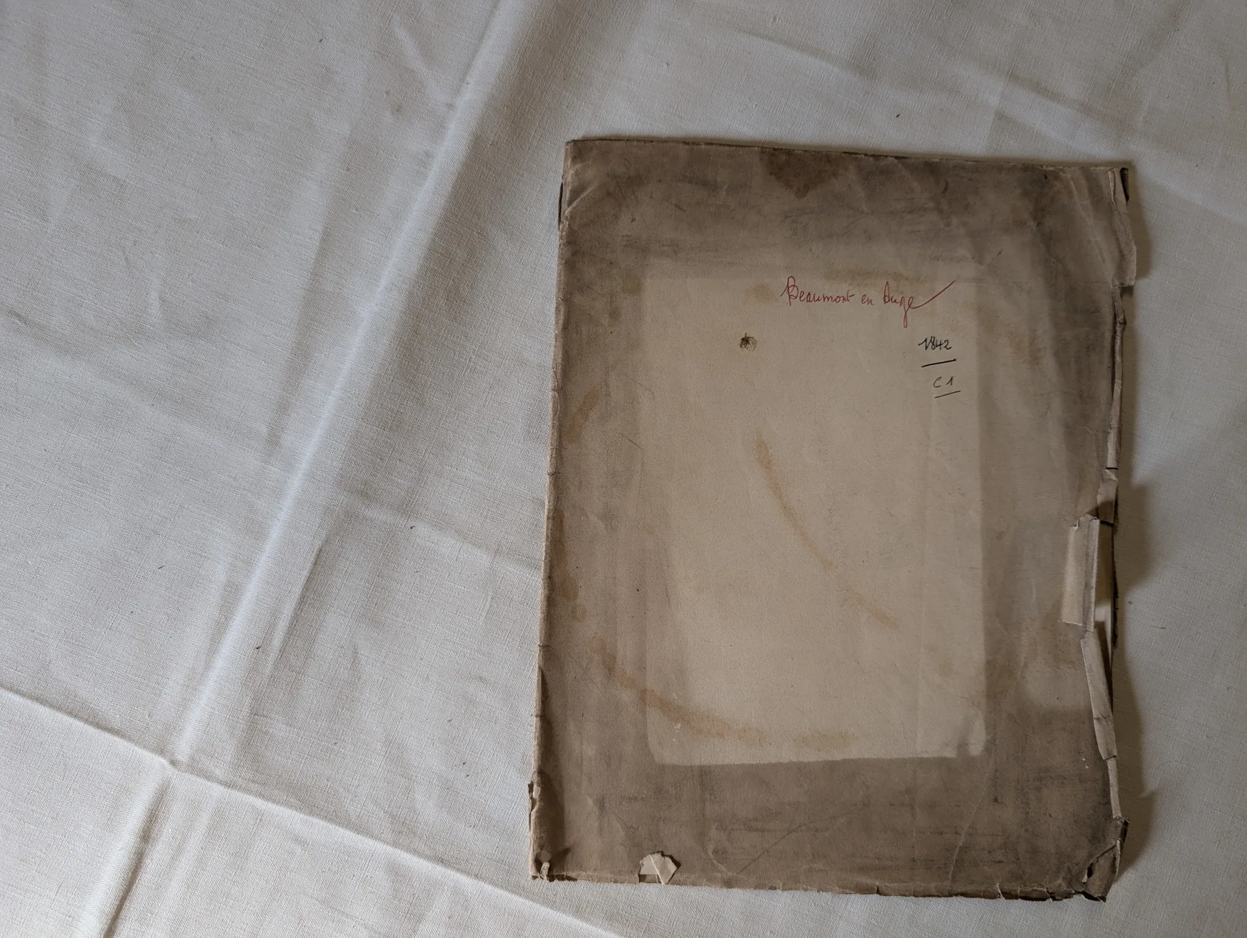 Poème de Beaumont 1842 — couverture